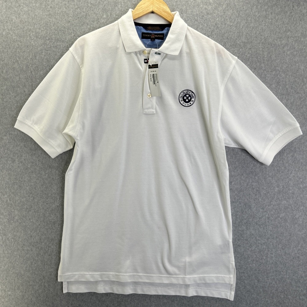 NWT Men's Tommy Hilfiger Medium Polo Old North State Club NC Embroidered Golf